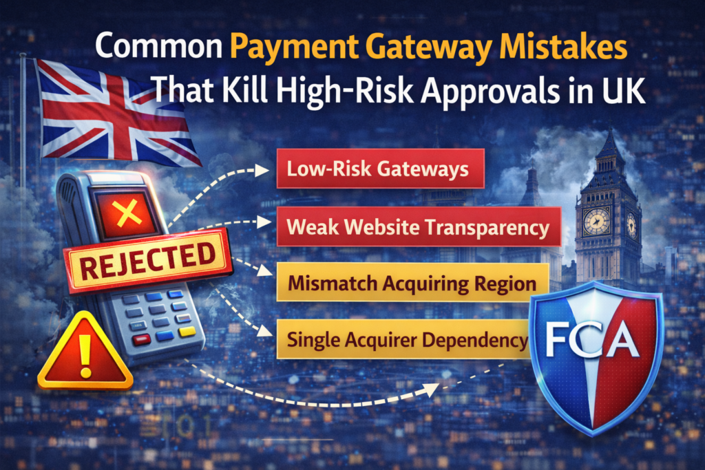 Common Payment Gateway Mistakes That Kill High-Risk Approvals in the UK