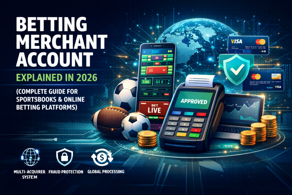 Betting merchant account payment processing for sportsbooks with multi-acquirer infrastructure