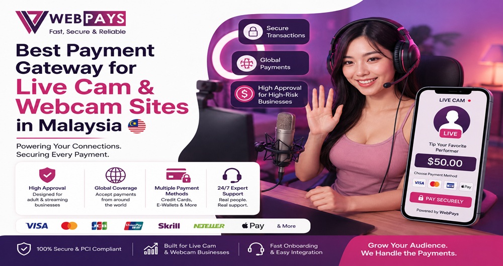 Live Cam Payment Gateway Processor - High-Risk Merchant
