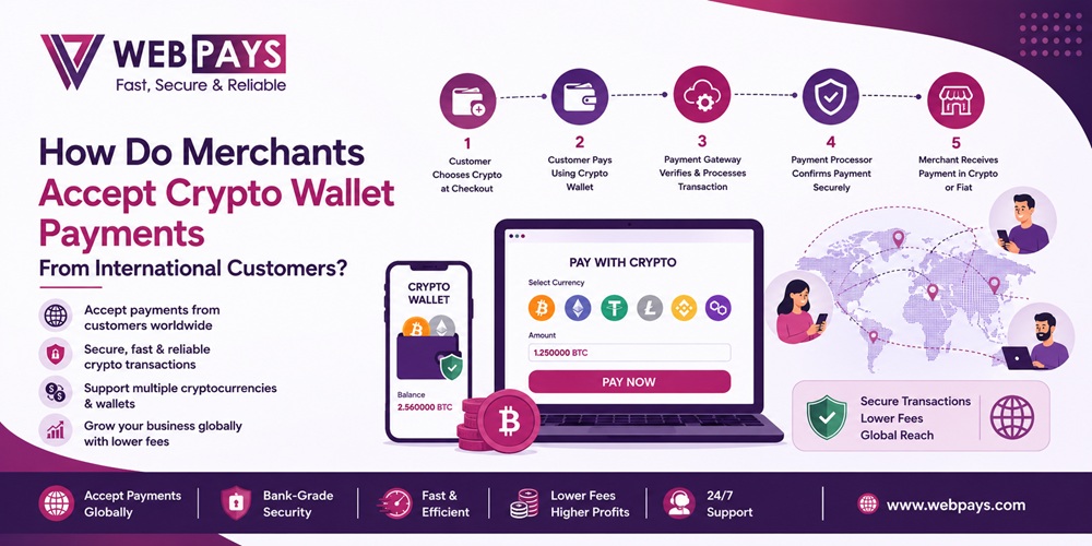 How Do Merchants Accept Crypto Wallet Payments From International Customers