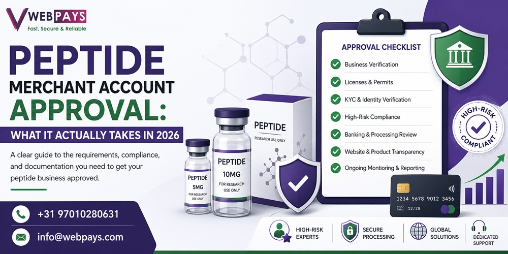 Peptide Merchant Account Approval Guide 2026 | Webpays