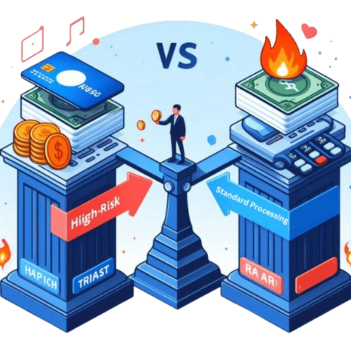 High-Risk Payment Processing vs. Standard Processing